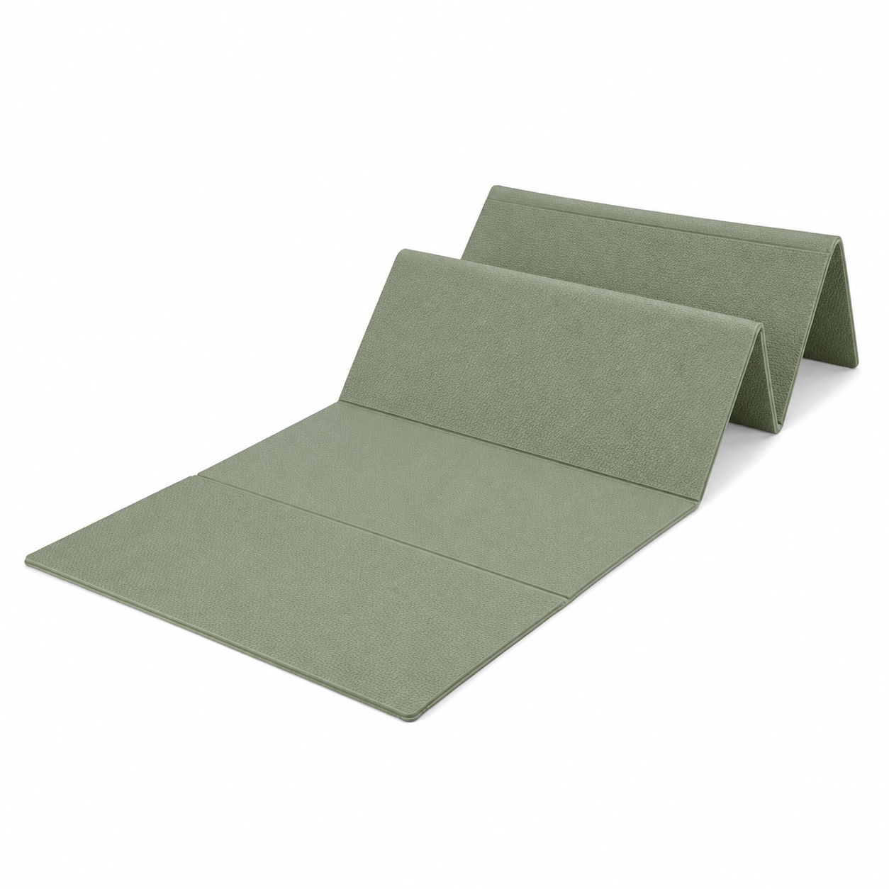 Tapis de yoga de voyage pliable vert sauge 173x61x0,2 cm