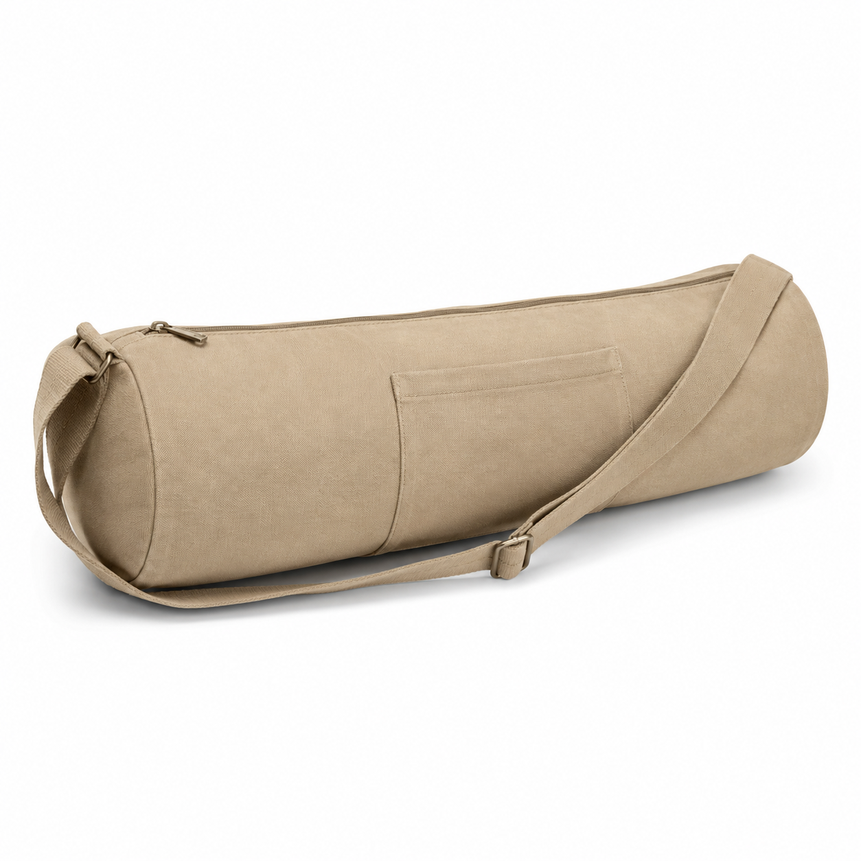 Sac pour tapis de yoga en toile sable 72x18 cm