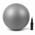 Ballon de Pilates anti-éclatement gris diamètre 65 cm