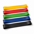 Lot de 5 mini-bandes en latex multicolores 60x5 cm
