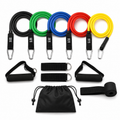 Kit de 5 tubes de résistance avec poignées et ancrage de porte