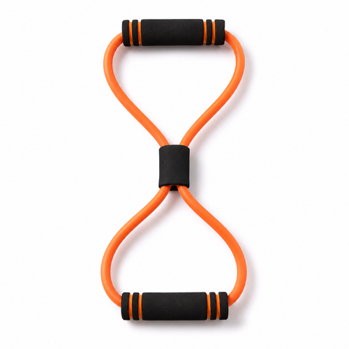 Bande de résistance en huit orange moyenne 38x11 cm