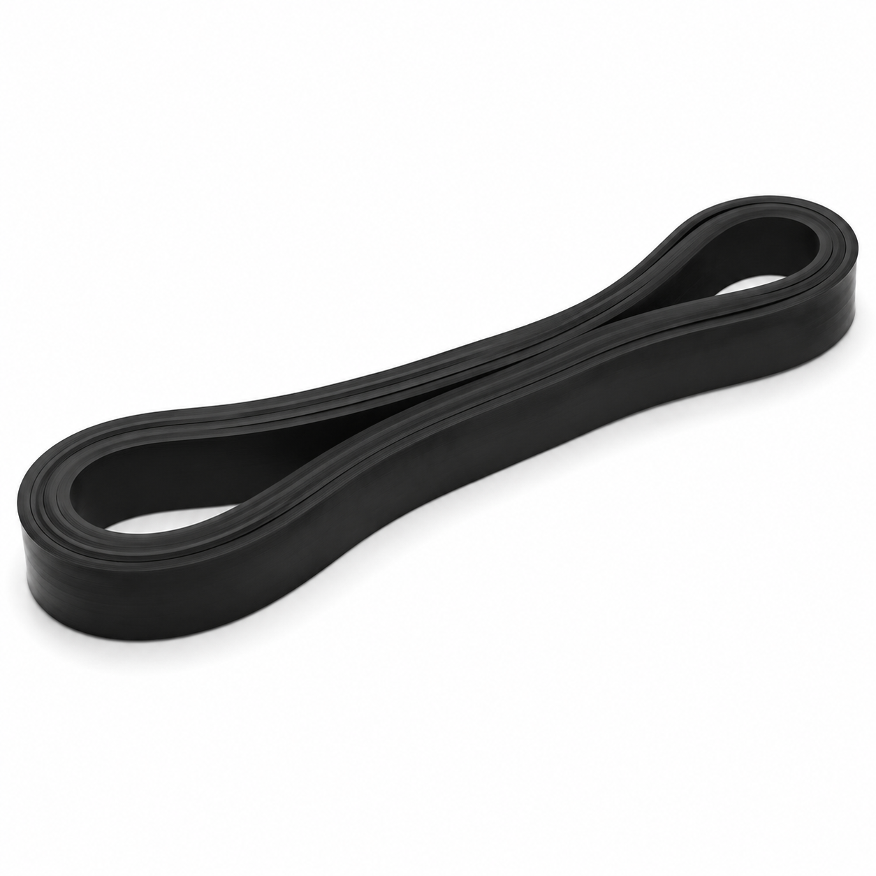 Bande longue en boucle noire résistance 35 kg 208x4,5 cm