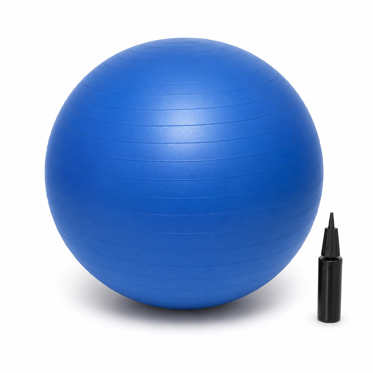 Ballon de fitness anti-éclatement bleu Ø55 cm