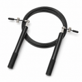 Corde à sauter de vitesse avec câble acier noir 3 m