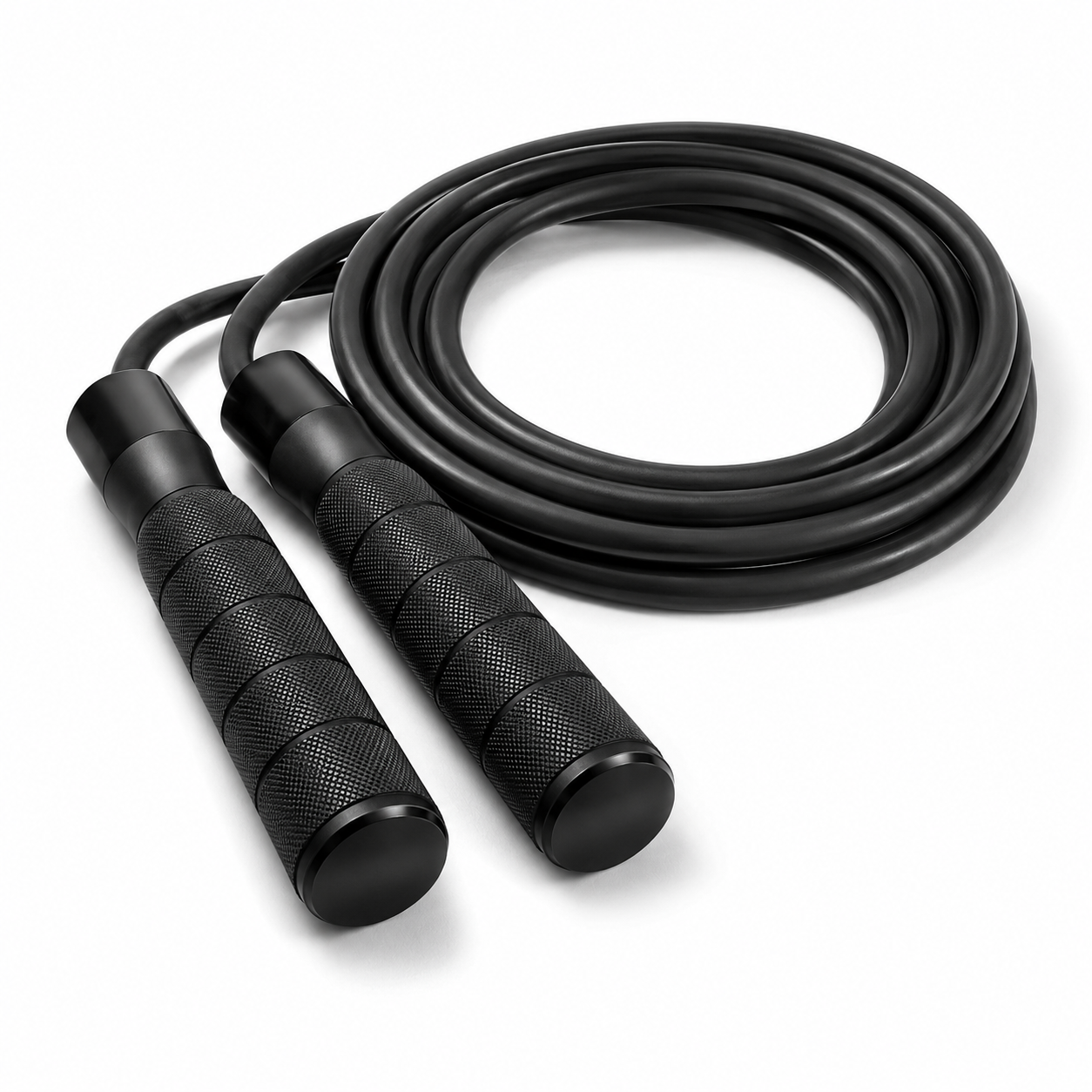 Corde à sauter lestée noire 500 g longueur 2,8 m