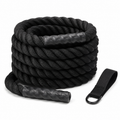 Corde ondulatoire noire 9 m Ø38 mm avec ancrage