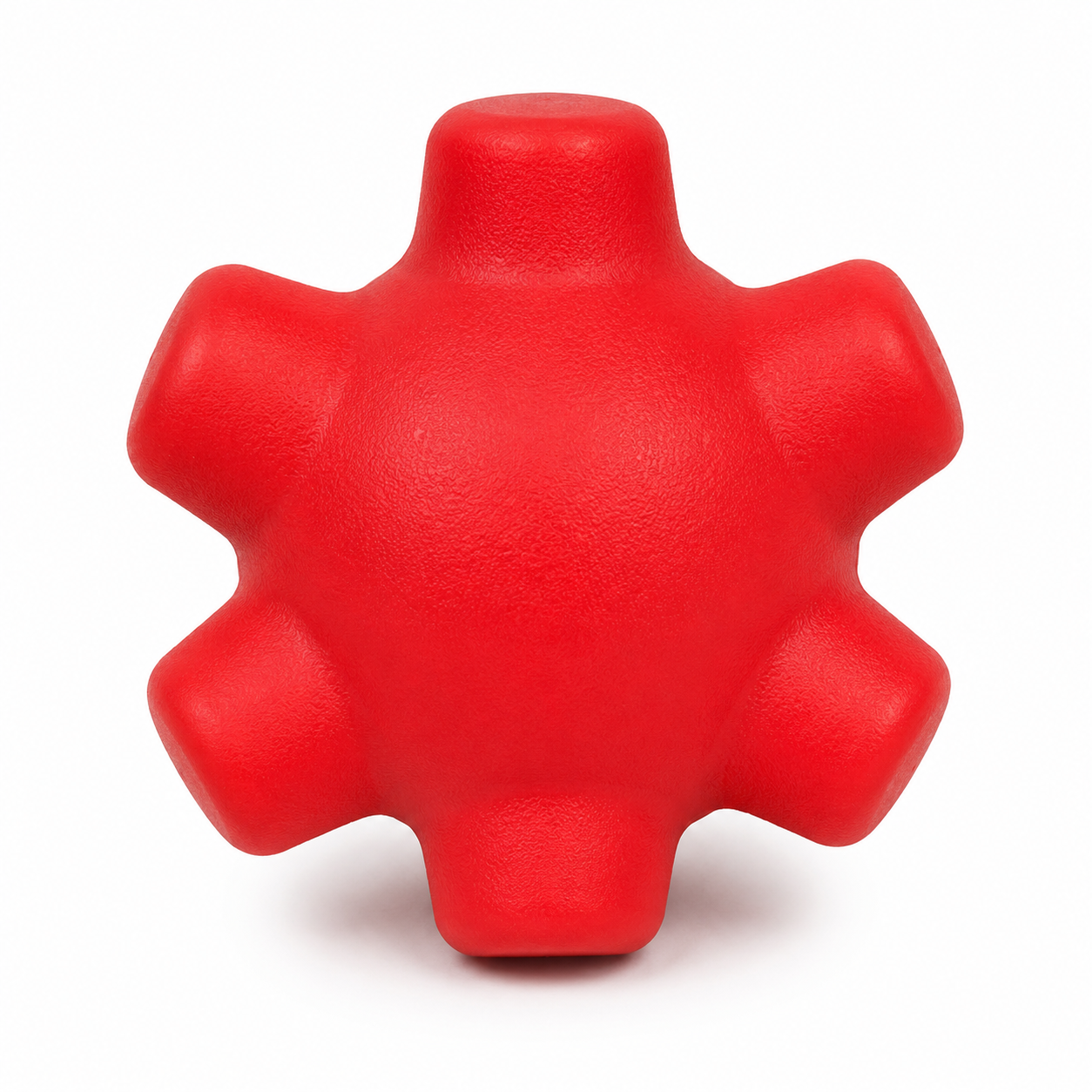 Balle de réaction hexagonale rouge Ø7 cm